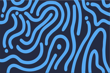 Abstract Wavy Line Pattern on Dark Background – Modern Minimalist Design