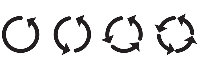 Refresh icon vector illustration. Reload sign and symbol.  1176