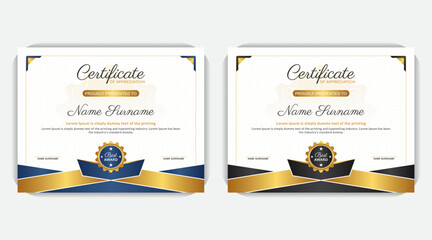 Simple idea with creative background stylish, modern, unique, professional, elegant award certificate, elegant certificate of appreciation template
