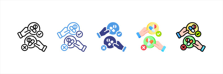 Placebo Effect Multi Style Icon Set