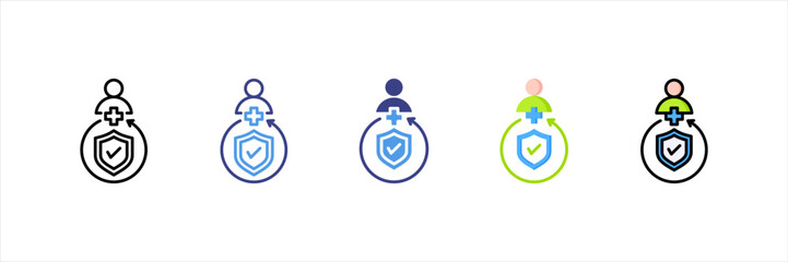 Safety Multi Style Icon Set