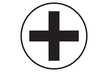 First aid icon, First aid symbol vector design plus icon . 1176