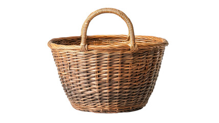 Crafted wicker basket showcasing rustic elegance and natural charm for home decor and storage