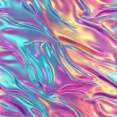 Iridescent Ripple Pattern Colorful Abstract Background for Design Projects