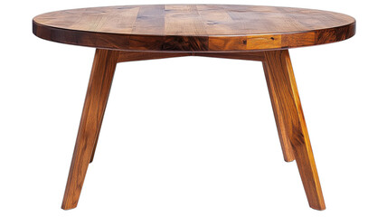 Elegant round wooden table showcasing craftsmanship and versatility in home decor