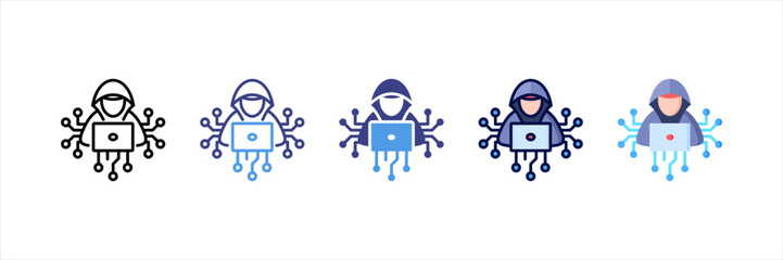 Hacker Multi Style Icon Set