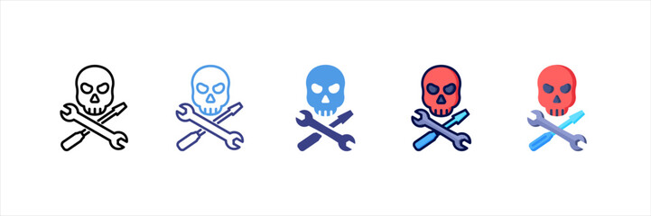 Hacking Tool Multi Style Icon Set