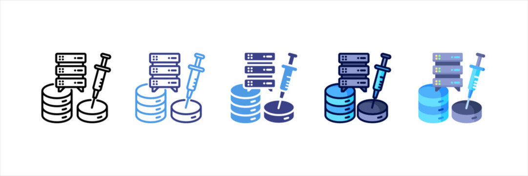 Sql Injection Multi Style Icon Set