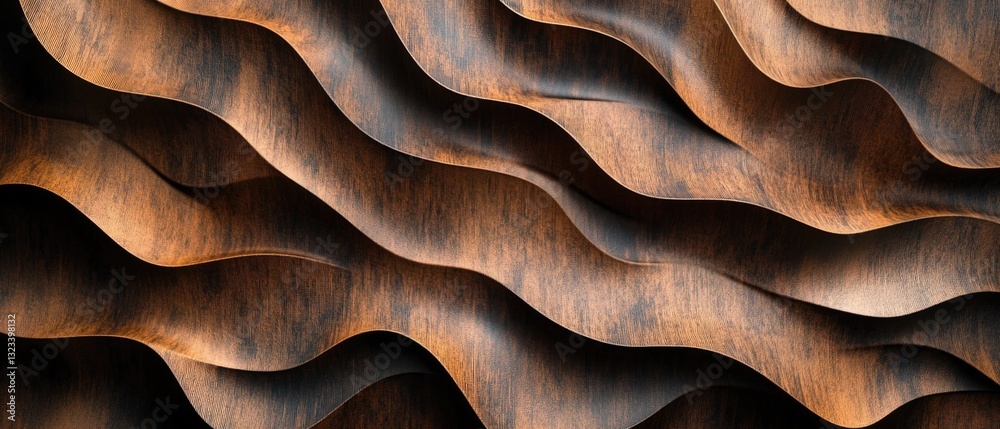 Poster a detailed look at the texture and pattern of wood grain