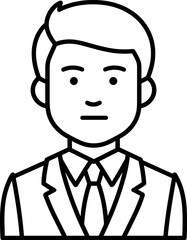 Professional Man in Suit: A Business Portrait Icon