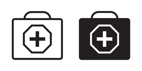 Frist Aid Kit icon design with white background stock illustration . 1176