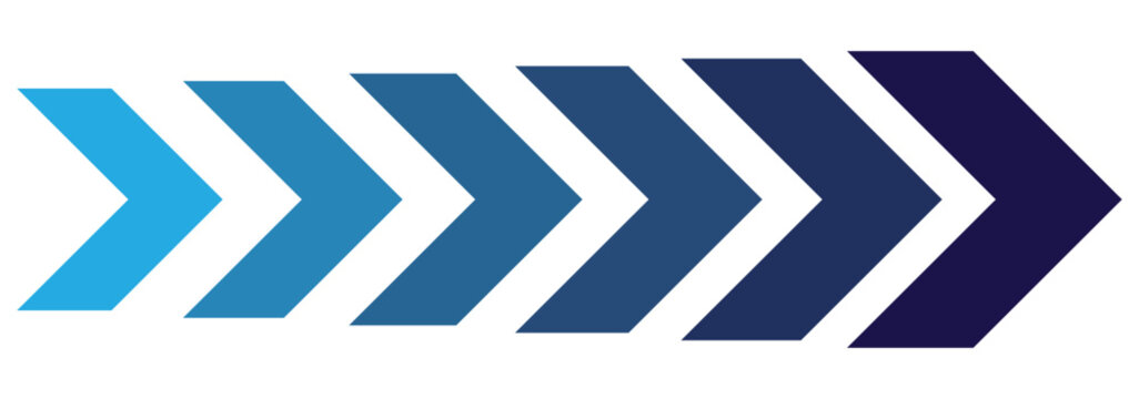 colourful arrow. dynamic moving arrow representing speed, acceleration, fast.  1176