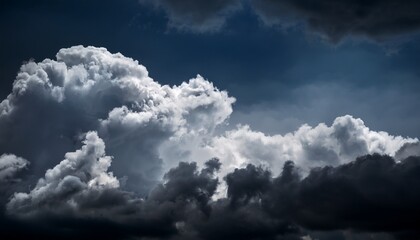 Obraz premium dark sky with clouds cloudscape