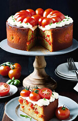 bruschetta with tomato and basil