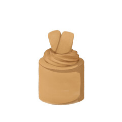 Hand-drawn dessert cake illustrations with biscoff topping. This sweet treat is perfect for bakery branding, menu designs, social media posts, and dessert-themed projects.