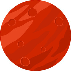 illustration of planet mars © anndariiulfa