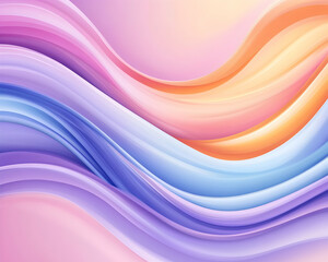 Abstract fluid wavy design with pastel colors