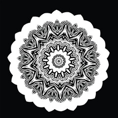 round ornamental round lace pattern