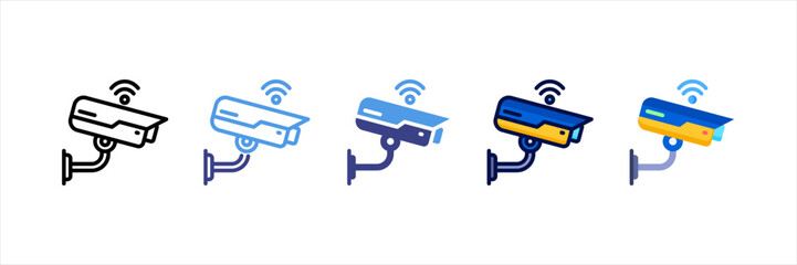 Cctv Multi Style Icon Set
