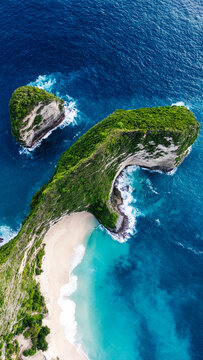 Aerial View of Kelingking Beach in Bali