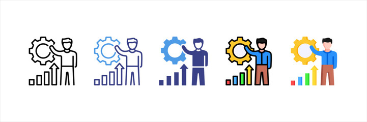 Development Multi Style Icon Set