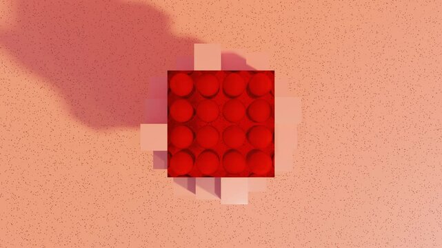 Abstract 3d background animation in seamless loop with geometric visuals perfect for digital editors, design intros and content overlays