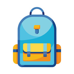 colorful school bag vector image on white background