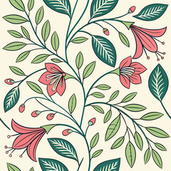 Seamless botanical pattern