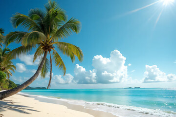 coconut tree on the beach