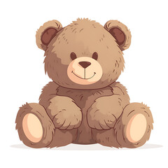 Fototapeta premium Adorable and Playful Bear Engaged in Various Activities, Minimalist and Logo-Style Designs illustrator