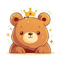 Obraz premium Adorable and Playful Bear Engaged in Various Activities, Minimalist and Logo-Style Designs illustrator