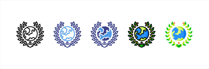 Earth Day Multi Style Icon Set