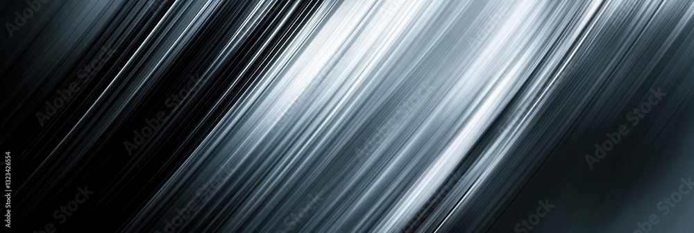Aufkleber Sleek and modern metallic background featuring dynamic diagonal lines with glowing intersections for industrial design projects