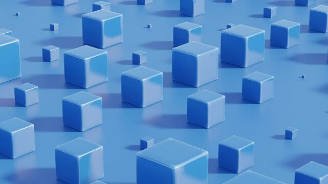 Abstract 3d seamless motion loop with dynamic yet minimal geometric rhythm suitable for social posts, video templates and clean background visuals