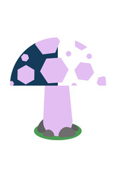 purple mushroom tree v.3