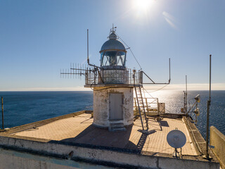 Faro Isla de Escombreras en Cartagena, Murcia, España