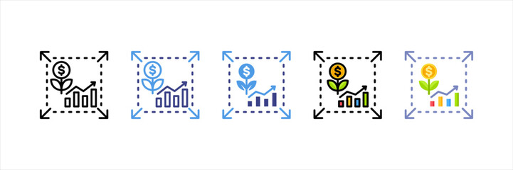 Scaling Up Multi Style Icon Set