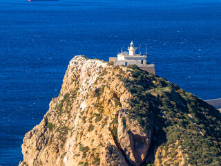 Faro Isla de Escombreras en Cartagena, Murcia, España