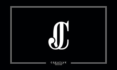 CJ, JC,C , J, Abstract Letters Logo Monogram