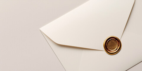 Elegant Sealed Envelope with Wax Seal