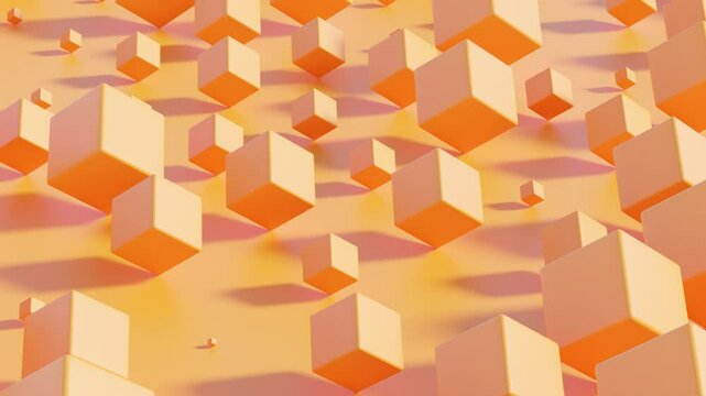 Abstract 3d seamless geometric motion background with fluid animation crafted for advertising, social media design and contemporary visual content
