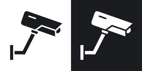 CCTV icons pack in solid style