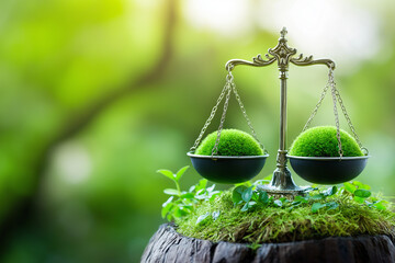 International environment Law. climate regulation concept. law principles of sustainable environmental conservation. environmental protection