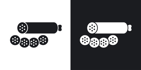 Salami icons pack in solid style