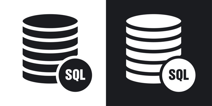 SQL icons pack in solid style