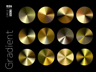 グラデーションの円形スタイルのセット 026