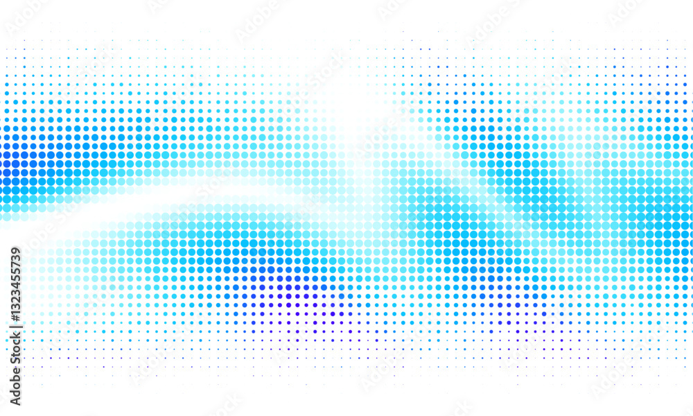 Aufkleber White background with colorful dotted halftone pattern. Abstract design background