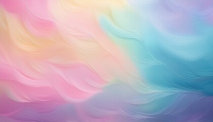 Fototapeta premium Soft pastel crayon strokes blending into a dreamy gradient, creating a textured artistic background. Perfect for creative, calming, and abstract design projects
