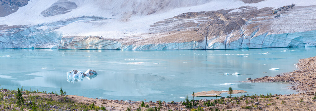Detail of Angel Glacier, Mount Edith Cavell, Canadian Rockies 