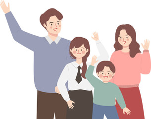 Fototapeta premium 가족